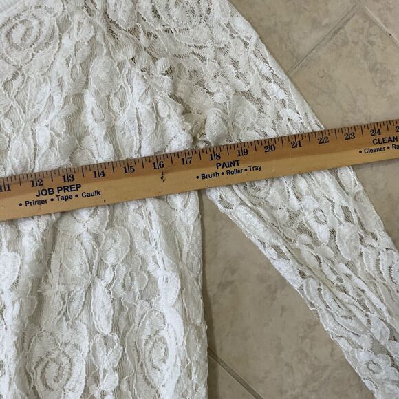 Ralph Lauren Denim & Supply Antique Cream Lace Peasant Top Size small - Picture 7 of 10